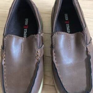 Boys brown f. leather dress shoes size 1